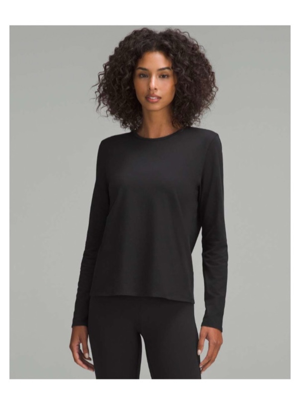 Lululemon Organic Cotton Crewneck Long-Sleeve Shirt Size Small
